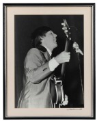THE BEATLES IN AUSTRALIA, 1964: "Paul McCartney". Original black and white&nbsp;print, signed by Vic Grimmett in the lower margin,&nbsp; Number 1 of a limited printing of 20. 39.5 x 29.5cm, 49.5 x 39.5cm overall.&nbsp;