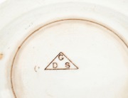 DOULTON BURSLEM "Wattle" antique English porcelain serving platter, two bowls and four assorted side plates, circa 1890s, (7 items), the serving dish 32cm wide - 3