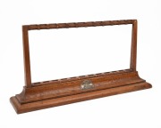 WILLIAM JOHN BAKER (c. 1857-1930) point of sale oak cutlery stand, emblazoned with Baker's patriotic emu and kangaroo silver finished plaque, together with a handsome assortment of Baker's products including a boxed two day razor set, implement holster, r - 2