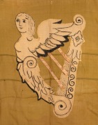An antique Irish flag in relic condition with numerous patches, repairs and moth holes, 19th century, 110 x 175cm - 2