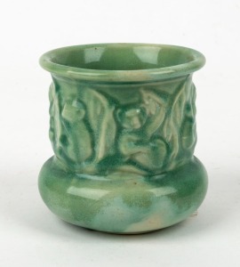 MELROSE WARE green glazed pottery koala vase, stamped "Melrose Ware, Australian", 8.5cm high