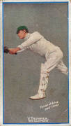 1906 Sniders & Abrahams (Milo Cigarettes) "Cricketers in Action", part set [33/40], noted Warwick Armstrong, Victor Trumper, Lord Hawke & F.S.Jackson. Poor/G. Based on Chevalier Taylor's prints, probably one of the best looking cricket sets. - 2