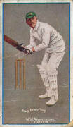 1906 Sniders & Abrahams (Milo Cigarettes) "Cricketers in Action", part set [33/40], noted Warwick Armstrong, Victor Trumper, Lord Hawke & F.S.Jackson. Poor/G. Based on Chevalier Taylor's prints, probably one of the best looking cricket sets. - 3