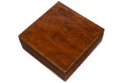 JOHN BEECHAM BROWNELL Tasmanian huon pine handkerchief box with specimen timber native wood veneers, made as a wedding gift for his niece Madie Brownell, circa 1907. - 2