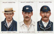 1908 Wills "Cricketers" (WILLS's with small s), complete set [50]. G/VG.