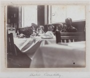 THE AUSTRALIAN CRICKET TEAM IN ENGLAND, 1896, A vintage leather-bound photo album (faults) containing a collection of 48 silver gelatin photographs which appear to be by one of the team members or part of the entourage. Many of the pics are identified an - 2