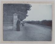 THE AUSTRALIAN CRICKET TEAM IN ENGLAND, 1896, A vintage leather-bound photo album (faults) containing a collection of 48 silver gelatin photographs which appear to be by one of the team members or part of the entourage. Many of the pics are identified an - 4