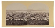 SAMUEL CLIFFORD, TASMANIA, (1827-1890), a group of four stereoview cards, each with his label and annotations verso: I.) "Richmond Township", II.) "Top of Melville Street", III.) "From Fitzroy Crescent", ​​​​​​​IV.) "A ploughed field from Upper Ice House"