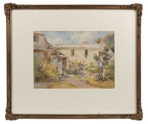 EMMA MINNIE BOYD (1858-1936), Shipwrights Point, Hobart, watercolour, signed and titled verso, 25 x 35cm, 50 x 59cm overall