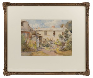 EMMA MINNIE BOYD (1858-1936), Shipwrights Point, Hobart, watercolour, signed and titled verso, 25 x 35cm, 50 x 59cm overall