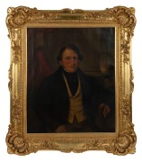 JOSEPH BACKLER&nbsp;(1813-1895) (attrib.), Abraham Liddiard, oil on canvas, manuscript title&nbsp;and artist's name on the stretcher verso, 76 x 64cm, 100 x 90cm overall