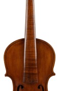 A rare antique Australian violin, crafted from eucalypt and fiddleback blackwood, 19th century, housed in a period fiddleback blackwood and cedar case with blue velvet lined interior, 60.5cm long - 7