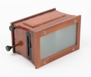 MATTEY PARIS: Approx. 18 x 12 x 10.5cm&nbsp;wooden stereoscope, c. 1920s. - 3