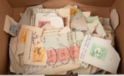 VICTORIA - Revenues: An accumulation of various issues on piece with values to &pound;1; mostly with 1880s to early 1900s dated pen and handstamp&nbsp;cancellations. (qty).
