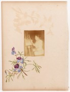 E.M. LANCASTER, sixteen&nbsp;watercolours&nbsp;or pencil drawings of Australian and English flora and fauna (c.1884-1904) with two photographs of the artist. Painted on or affixed to album pages, each approx. 35.5 x 26cm, with&nbsp;childish scribbling to backs of some p - 4