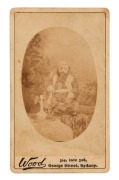 Two original cartes-de-visite by Wood (Bourke St. East, Melbourne and George St., Sydney), circa 1880s, one depicting "Unzie, the albino Circassian youth" and the other showing "Dominick Sonsee, the smallest man in the world", (2). - 2