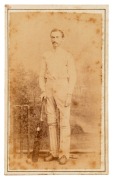 CARTES-DE-VISITE - SPORTING SUBJECTS: Two unknown cricketers (one hand coloured, the other by M.Moss of West Maitland, N.S.W.), a sprinter (hand coloured, by The Royal Studio, George St., Sydney), and the sculler, George Perkins, the English Champion who - 5