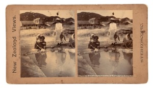 NEW ZEALAND: A small collection of stereoview cards, postcards and a few photographs. (qty)