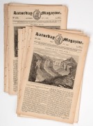 "THE SATURDAY MAGAZINE" published by John W. Parker, West Strand, London: May - December 1836, fourteen complete editions, several of which feature front cover engravings of Australian subjects, with associated articles. (14). - 2