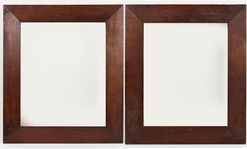 A pair of Colonial Australian cedar picture frames, mid 19th century, 50 x 43.5cm each overall, 38 x 31cm internal measurement