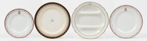 ROYAL DOULTON group of four assorted advertising plates including "Commonwealth Bank of Australia" with coat of arms, "Farmers" and "Civil Service Stores Restaurant" (2), early 20th century, (4 items), factory marks to base, the largest 27cm diameter