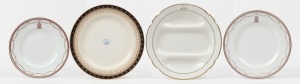 ROYAL DOULTON group of four assorted advertising plates including "Commonwealth Bank of Australia" with coat of arms, "Farmers" and "Civil Service Stores Restaurant" (2), early 20th century, (4 items), factory marks to base, the largest 27cm diameter