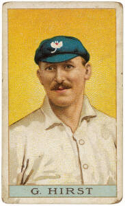 1912 Reeves Chocolate "Cricketers", complete set, noted J.B.Hobbs, W.Rhodes & P.F.Warner. Fair/G. Colourful and attractive.