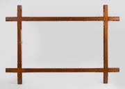 An antique Australian red pine cruciform picture frame, 19th century, ​​​​​​​69 x 100cm, internal size 41 x 72cm