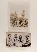 A group of five photographic images of Australian Aborigines depicting hunting, in family groups and ceremonies, circa 1890s-1920s; 14 x 20cm (average each). (5). - 2