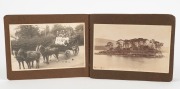 TASMANIAN POSTCARDS: WILLIAM&nbsp;FELLOWES, photographer. A small album containing 26 real-photo postcards, each with title in the plate and all marketed under the "D.I.C." brand; subjects include "Isle of the Dead", "Collinsvale near Hobart", "Macquarie Plain - 2
