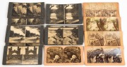 A group of five stereoview cards published by B.W. KILBURN of Littleton, New Hampshire featuring the New South Wales Exhibit at the Columbian Exposition of 1893, scenes at the Royal Easter Show in Sydney and the Russell Falls, Tasmania; also nine "L & H S