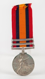 QUEEN'S SOUTH AFRICA MEDAL with clasps for "ORANGE FREE STATE" and "CAPE COLONY" engraved to "156 TPR: S. GASCOIGNE. EASTN: PROV: HORSE".