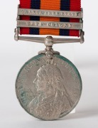 QUEEN'S SOUTH AFRICA MEDAL with clasps for "ORANGE FREE STATE" and "CAPE COLONY" engraved to "156 TPR: S. GASCOIGNE. EASTN: PROV: HORSE". - 3