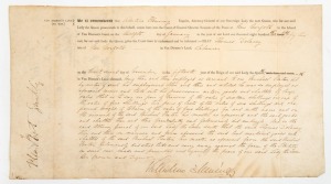 THOMAS DELANY STOLE MICHAEL FENTON'S TROUSERS, At the Court of Quarter Sessions at New Norfolk, Van Diemen's Land on 12th January 1852, Delany was found guilty of stealing his employer's trousers, other clothing items and some tobacco. He was sentenced to