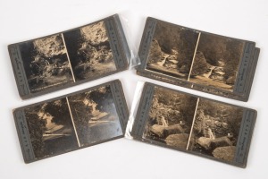 STEREOVIEW CARDS by "L. & H. Stereographs, 1912", all depicting New South Wales scenes in the Blue Mountains, Kuring-Gai Chase, etc. (14).