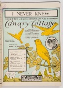 SHEET MUSIC: A leather-bound collection of original sheet music of the 1900 - 1920s period, mostly as performed in various J.C. Williamson productions and printed in Australia. Titles include "In my Aeroplane" by Cole & Coventry;&nbsp;"You can't judge a woman - 2