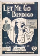 SHEET MUSIC: A leather-bound collection of original sheet music of the 1900 - 1920s period, mostly as performed in various J.C. Williamson productions and printed in Australia. Titles include "In my Aeroplane" by Cole & Coventry;&nbsp;"You can't judge a woman - 3