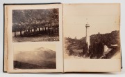 TASMANIA: An attractive leather & buckram bound album containing an extensive collection of unattributed albumen paper photographs of Tasmania, circa 1880s-90s. Various sizes, up to 23 x 29cm; all laid down on thick album pages. (Total: 59 images). - 4