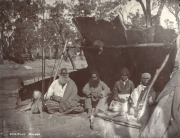 NICHOLAS CAIRE (Australian, 1837-1918), King Billy Maloga (King Billy’s camp in McCree’s Paddock, Maloga, Victoria), 1891, silver gelatin print, with Caire's handstamp and titled in manuscript verso,15.5 x 20cm.