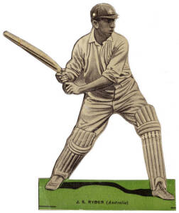 1925-26 scarce shaped cricket cards, noted 1925 The Magnet "Cricketers" [2/12]; 1926 The Magnet "Cricketers" [7/8]; 1926 The Popular "Cricketers" [5/8]. Some faults, generally good condition.