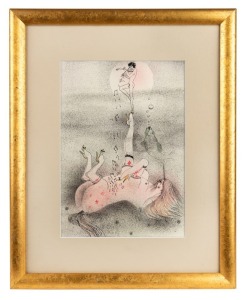 WOLFGANG GRASSE (1930-2008), untitled, colour lithograph, signed verso, 29 x 20cm, 46 x 37cm overall