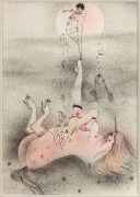 WOLFGANG GRASSE (1930-2008), untitled, colour lithograph, signed verso, 29 x 20cm, 46 x 37cm overall - 2