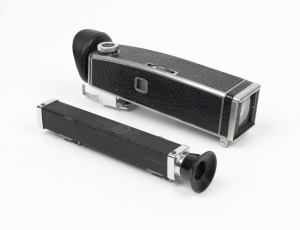 BOLEX-PAILLARD: Two viewfinder attachments - one Eye Level Focus, and one Octameter. (2 items)