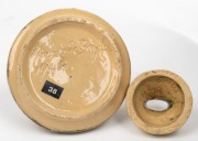 MERRIC BOYD lidded pottery bowl with landscape decoration, incised "Merric Boyd, 1946", 7.5cm high, 9.5cm wide - 4