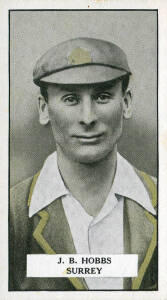 1926 Cohen Weenen & Co. "Cricketers", complete set [25], noted Bert Oldfield, Jack Hobbs & Bill Woodfull. G/VG. Scarce set.