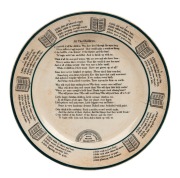 COLE'S BOOK ARCADE MELBOURNE "Cole's Literary Plate", 19th century, stamped "Rd. 54424", 27.5cm diameter