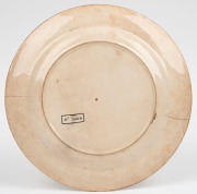 COLE'S BOOK ARCADE MELBOURNE "Cole's Literary Plate", 19th century, stamped "Rd. 54424", 27.5cm diameter - 2