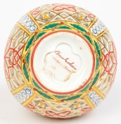 CHAMBERLAINS WORCESTER rare reticulated lidded porcelain bottle decorated in the Chinese style on yellow ground, mid 19th century, factory mark to base, 25cm high - 3