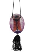 GABRIEL ARGY ROUSSEAU pate de verre French glass cicada pendant, signed "G.A.R." ​​​​​​​6.5cm high