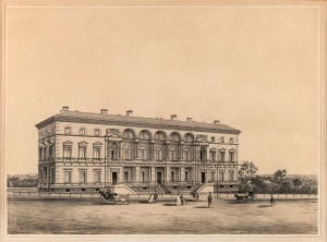 FRANCOIS COGNE [1829-1883], Treasury Buildings (1863), lithograph (from Charles Troedel's “The Melbourne Album” pub. Melbourne 1863/64), 32 x 38cm, 52 x 60cm overall